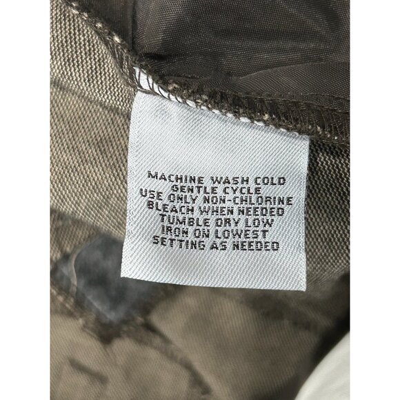 Worthington Flat Front Capri Pants Warm Oak Sz 18W Stretch Modern Fit Neutral - Picture 8 of 10